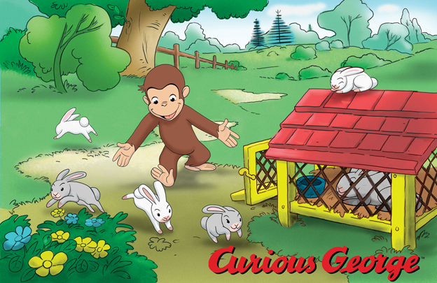 Curious George television series merchandise © Universal Studios. Curious George and related characters, created by Margret and H. A. Rey, are copyrighted and trademarked by Houghton Mifflin Company and used under license. Licensed by Universal Studios Licensing LLLP. All rights reserved.